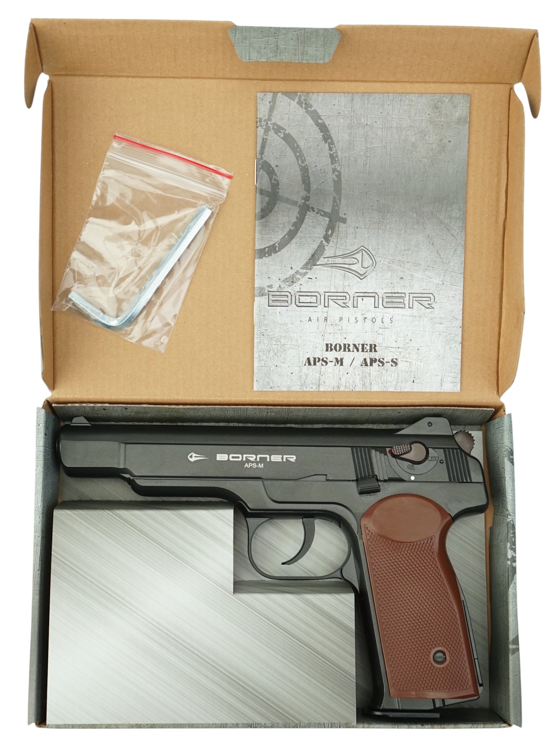 Пистолет пневматический APS-M Black, к.4,5мм