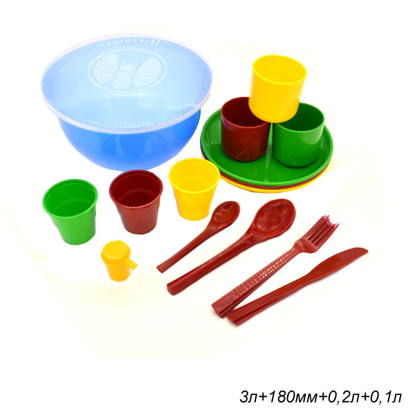 Дорожный набор "Пчелка" на 3 персоны